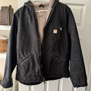 Carhartt Women's Washed Duck Sherpa-Lined Jacket